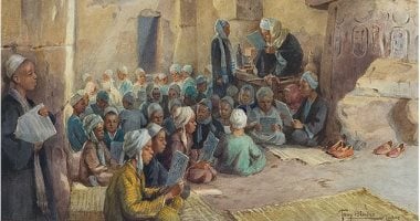 لوحات الأجانب فى مصر.. درس قرآن فى الأقصر