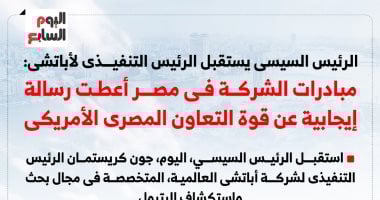 الرئيس السيسى: مبادرات أباتشى أعطت رسالة إيجابية عن قوة التعاون المصرى الأمريكى (إنفوجراف)