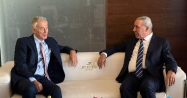نائب الرئيس الفلسطيني يبحث مع توني بلير اليوم التالي للحرب فى غزة