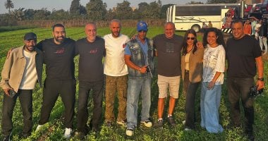 فركش تصوير فيلم أسد لـمحمد رمضان وصناعه يحتفلون على أغنية نمبر 1.. صور وفيديو