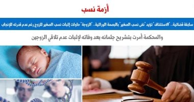 سابقة قضائية.. الاستئناف تؤيد نفى نسب الصغير بالبصمة الوراثية.. برلمانى