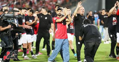 لاعبو منتخب مصر يحتفلون بالتأهل لبطولة كأس العالم 2026