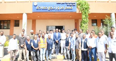 محافظ قنا يتفقد مبنى المرور الجديد بنجع حمادي مقام على مساحة 12 فدانا