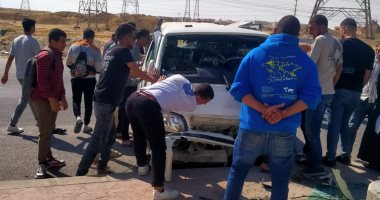إصابة 11 عاملا بإحدى الشركات في حادث تصادم بالعاشر من رمضان