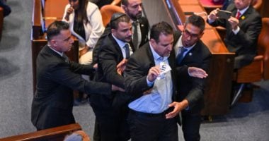 صحيفة: احتجاج نائبى الكنيست خلال خطاب ترامب أفسد استقبال الأبطال المُعد له
