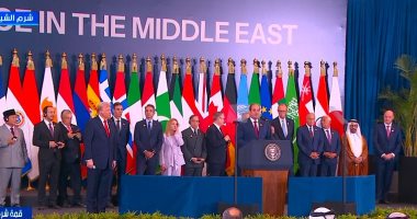 الرئيس السيسى: أمامنا فرصة للوصول إلى شرق أوسط تنعم فيه جميع الشعوب بالسلام