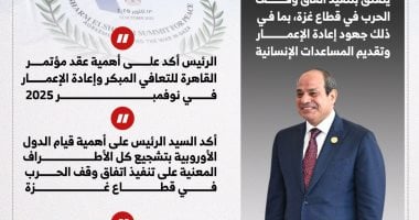 الرئيس السيسى: مصر والأردن يدربان عددًا من أفراد الشرطة الفلسطينية.. إنفوجراف