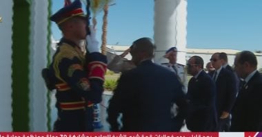 الرئيس السيسى يصل مقر انعقاد قمة السلام فى مدينة شرم الشيخ