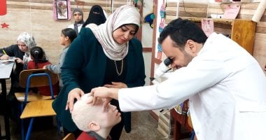 جامعة بنها تنظم قافلة طبية بمدرسة المكفوفين ضمن مبادرة "لمسة وفاء"