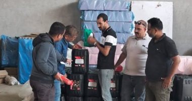 محافظة الجيزة تضبط أكثر من 200 طن زيوت سيارات وأسمدة مغشوشة فى مركز الصف