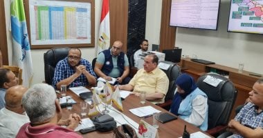 رئيس مياه سوهاج يبحث الاستعداد المبكر لمواجهة الأمطار فى فصل الشتاء
