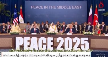القاهرة الإخبارية: قمة شرم الشيخ تفتح صفحة جديدة للسلام فى الشرق الأوسط بقيادة مصر