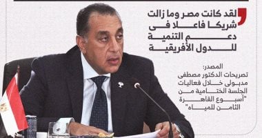 رئيس الوزراء: النيل لا يمنحه أحد بل نظام بيئى مشترك بين الدول.. إنفوجراف