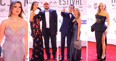نجمات الفن بإطلالات مميزة على السجادة الحمراء فى افتتاح مهرجان الجونة