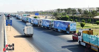 التحالف الوطنى يطلق قافلة إنسانية ضخمة إلى غزة تضم أكثر من 200 شاحنة