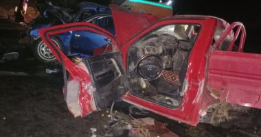 مصرع 4 أشخاص وإصابة 3 آخرين فى حادث تصادم جنوب أسوان