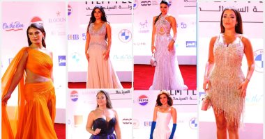 إطلالات تخطف الأنظار لنجمات الفن في افتتاح مهرجان الجونة السينمائي