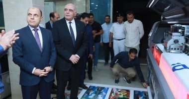 محافظ كفرالشيخ يتفقد أعمال تطوير المطبعة المركزية بالمحافظة