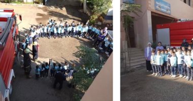 بيان عملى وتوعية ميدانية.. الحماية المدنية تستقبل طلاب مدرسة بالمنوفية