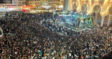 الكل في حضرة شيخ العرب هيمان.. الآلاف في احتفالات الليلة الختامية لمولد البدوي.. فيديو