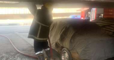 السيطرة على حريق مخلفات بفواصل كوبرى الزاوية الحمراء دون إصابات