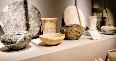 مجموعة متميزة من الأوانى الحجرية من مقتنيات المتحف المصرى