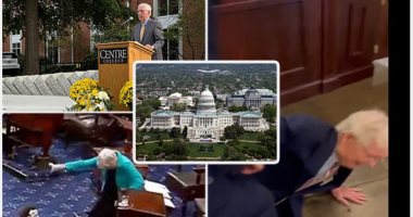 من التعثر إلى الاعتقال.. مشاهد مربكة ولحظات حرجة داخل الكونجرس.. كبير الجمهوريين يتعثر أرضًا للمرة الثالثة.. سقوط إليزابيث وارن يوحد الجمهوريين والديمقراطيين في لحظة نادرة.. واعتقال مور وباديلا يثير الدهشة