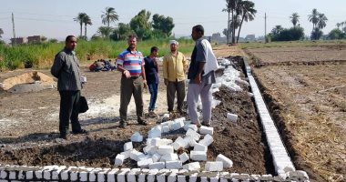 إزالة 9 حالات تعد على الأراض الزراعية بمركزى طما وسوهاج