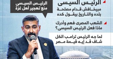 ياسر جلال من مجلس الشيوخ: الرئيس السيسى قائد عظيم وكلنا فدا فلسطين.. إنفوجراف