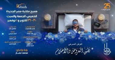 مسرحية تطبق العروض والأحلام على خشبة مسرح مكتبة مصر الجديدة