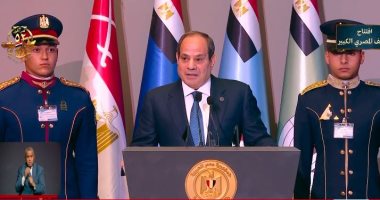 الرئيس السيسي: الحفاظ على أمن مصر لا يتحقق بالعمل فقط بل بالوعي والفهم