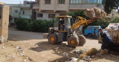 رفع 2022 طنا من القمامة وتحرير 100 محضر تموينى متنوع فى كفر الشيخ