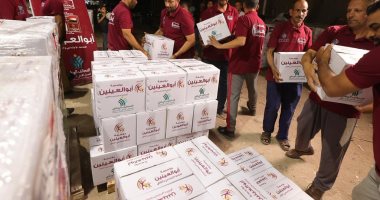 قوافل التحالف الوطنى تمر عبر معبر رفح محملة بأطنان من المساعدات لغزة.. فيديو