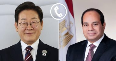 اتصال هاتفي بين الرئيس السيسي ونظيره الكوري لمرور 30 عامًا على العلاقات الدبلوماسية.. الرئيس يشدد على ضرورة التنفيذ الكامل لبنود اتفاق وقف الحرب في غزة.. والرئيس الكورى يعرب عن تقديره لجهود مصر في تسوية الأزمات