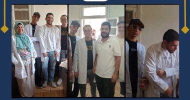 قافلة طبية جديدة لكليتى الصيدلة والطب بجامعة حلوان ضمن مباردة أنت الحياة