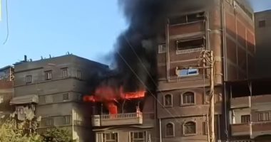 مصرع شخص وإصابة 2 فى حريق التهم عقار بدمياط