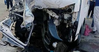 إصابة 11 شخصا فى حادث انقلاب ميكروباص بالشرقية