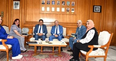 جامعة حلوان تستقبل وفد هيئة "سنتريور" للمراجعة على نظام الجودة الإدارية