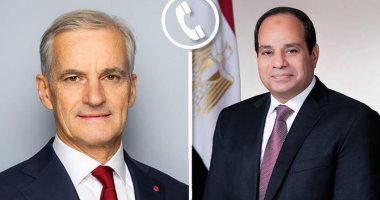 النرويج تدعم مصر مركزا للطاقة الجديدة والمتجددة..الرئيس السيسى يشيد بمواقف أوسلو الداعمة لقضية فلسطين ويؤكد تطلعه لتعزيز التعاون فى إطار التحضير لمؤتمر إعادة إعمار غزة.. جار ستور: القاهرة تتبع نهجا يتسم بالحكمة