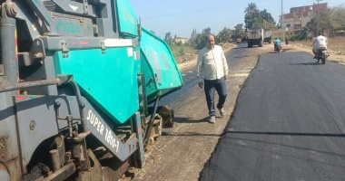 رصف مدخل مدينة منشأة أبو عمر بالشرقية بتكلفة 675 ألف جنيه