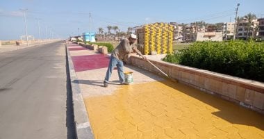 تطوير وتجميل كورنيش مصيف بلطيم بما يتماشى مع الهوية البصرية
