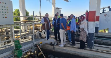 رئيس مياه سوهاج يناقش موقف المشروعات الجارى تنفيذها ضمن حياة كريمة