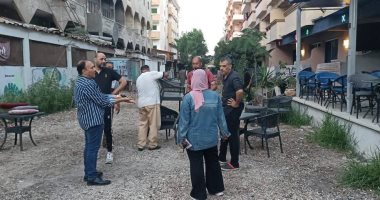 حملة مكبرة برأس البر لرفع الإشغالات وغلق الجراجات المخالفة وإعادة الانضباط