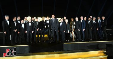 عزف عمر خيرت وغناء كارول سماحة بـ حفل الجرامى من أمام الأهرامات.. صور 