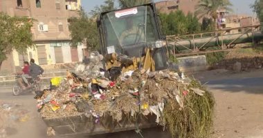 رفع 50 طن من القمامة بـ4 قرى بمركز سوهاج