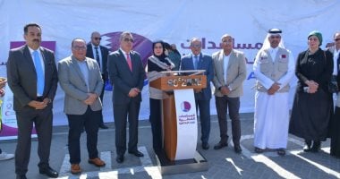 ميناء شرق بورسعيد يستقبل 29 ألف خيمة كمساعدة إنسانية لأهالى فلسطين