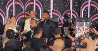 أحمد سعد يشعل حفل زفاف حاتم صلاح وسط حضور الأهل والأصدقاء