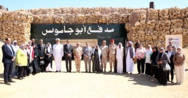 الجيش الثالث الميدانى يفتتح مزار النقطة الحصينة بعيون موسى بعد انتهاء التطوير