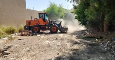 رفع 45 طن قمامة وتراكمات خلال حملات نظافة مكثفة بمدينة الأقصر