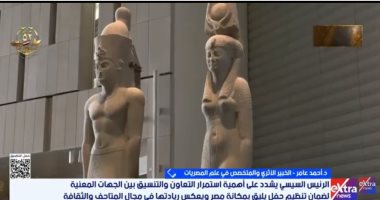 خبير: انتهاء استعدادات افتتاح المتحف المصرى الكبير بتغطية 400 قناة عالمية